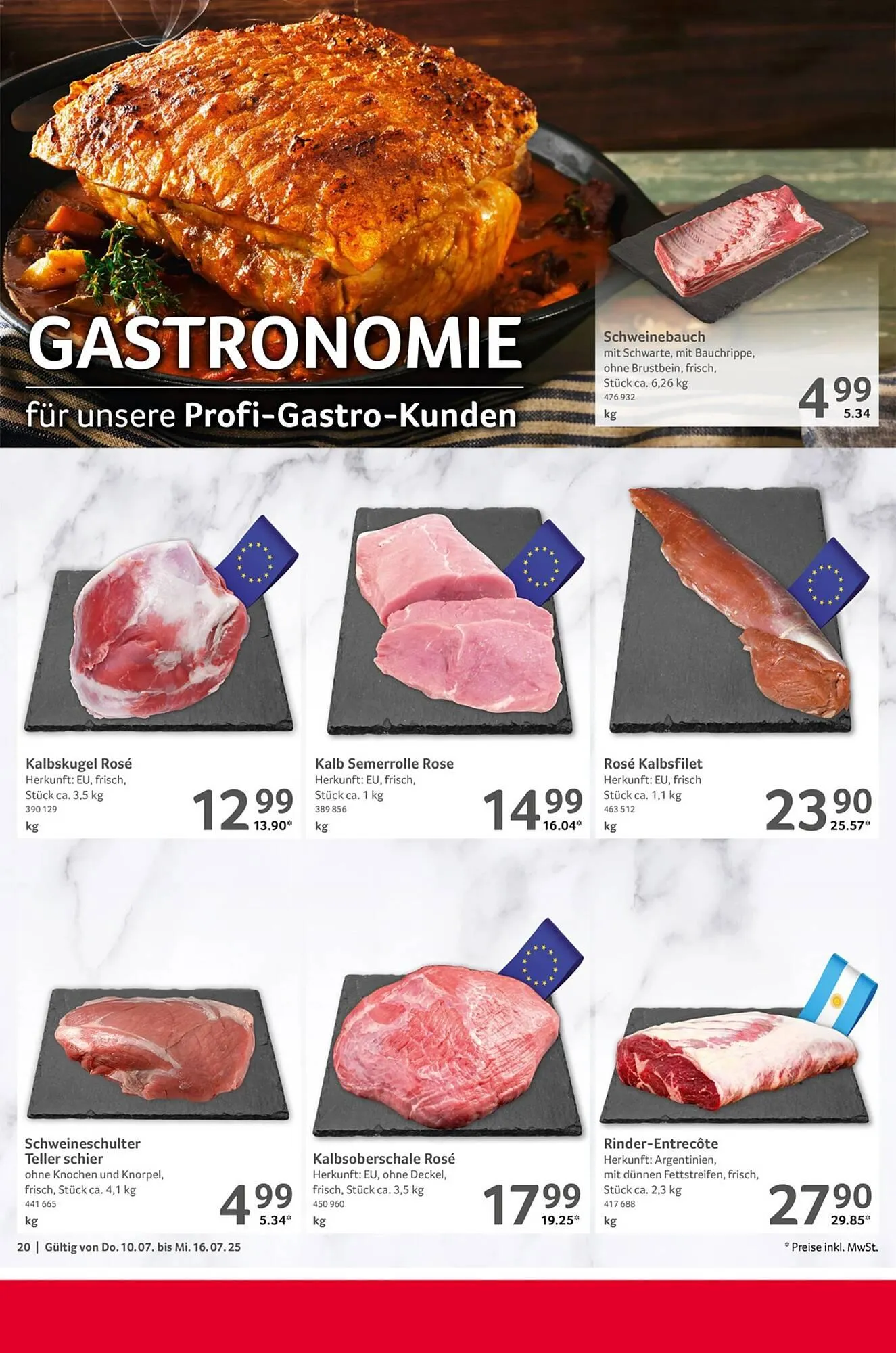Selgros Prospekt von 10. Juli bis 17. Juli 2025 - Prospekt seite 20