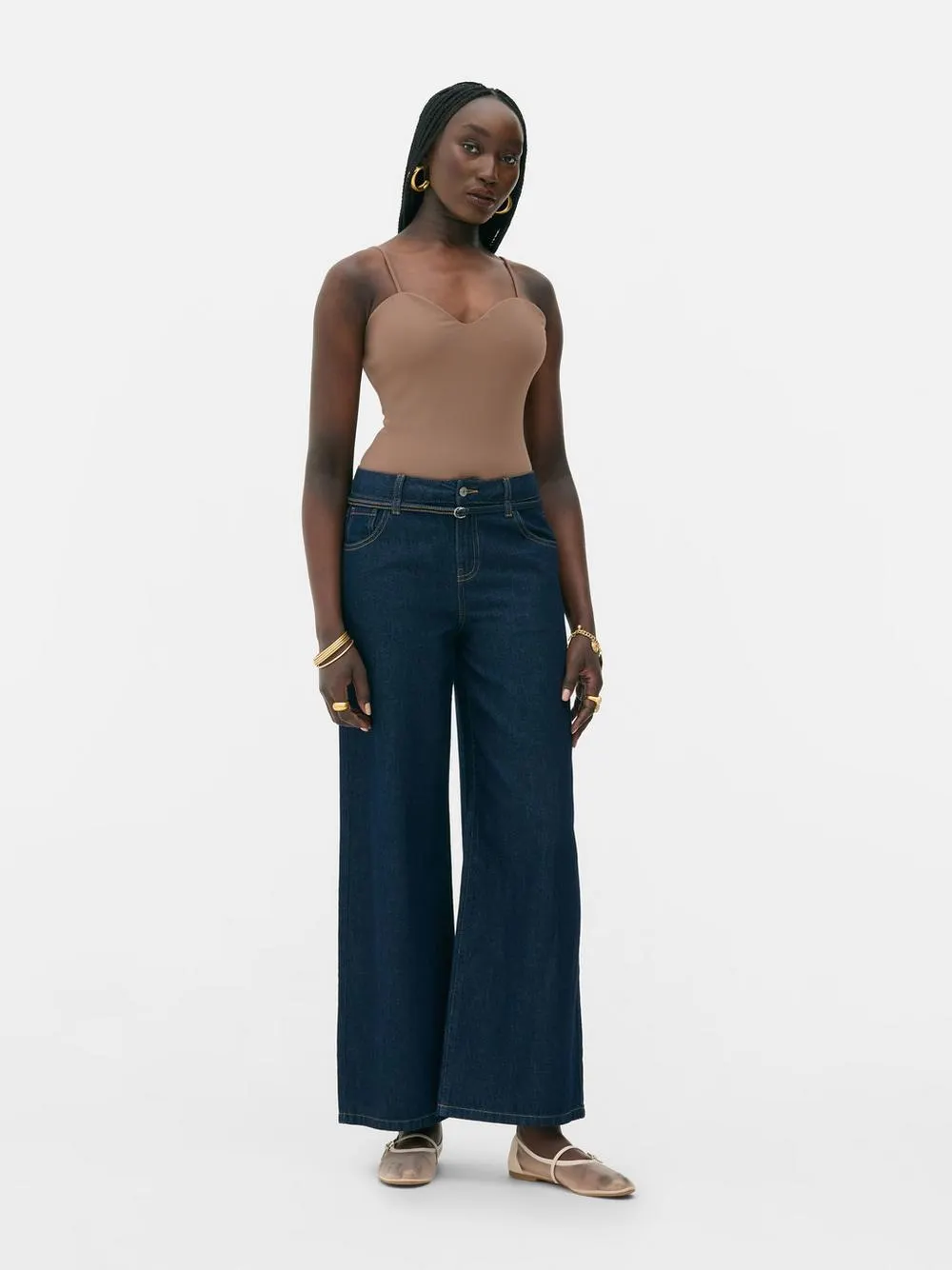 „Rita Ora“ Trägerbodysuit mit Herzausschnitt