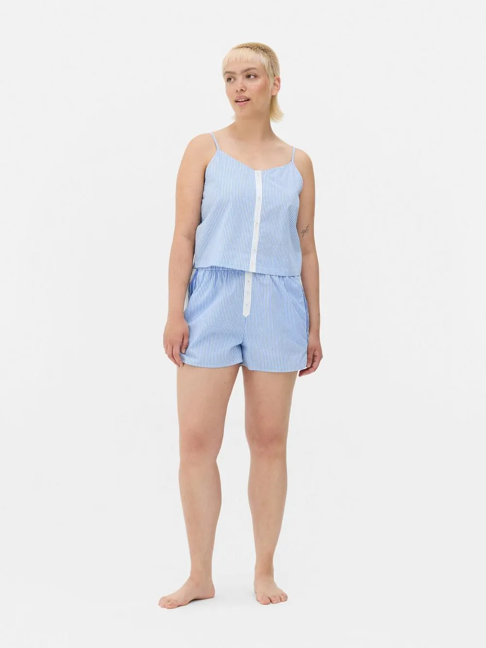 Trägertop mit Blockstreifen