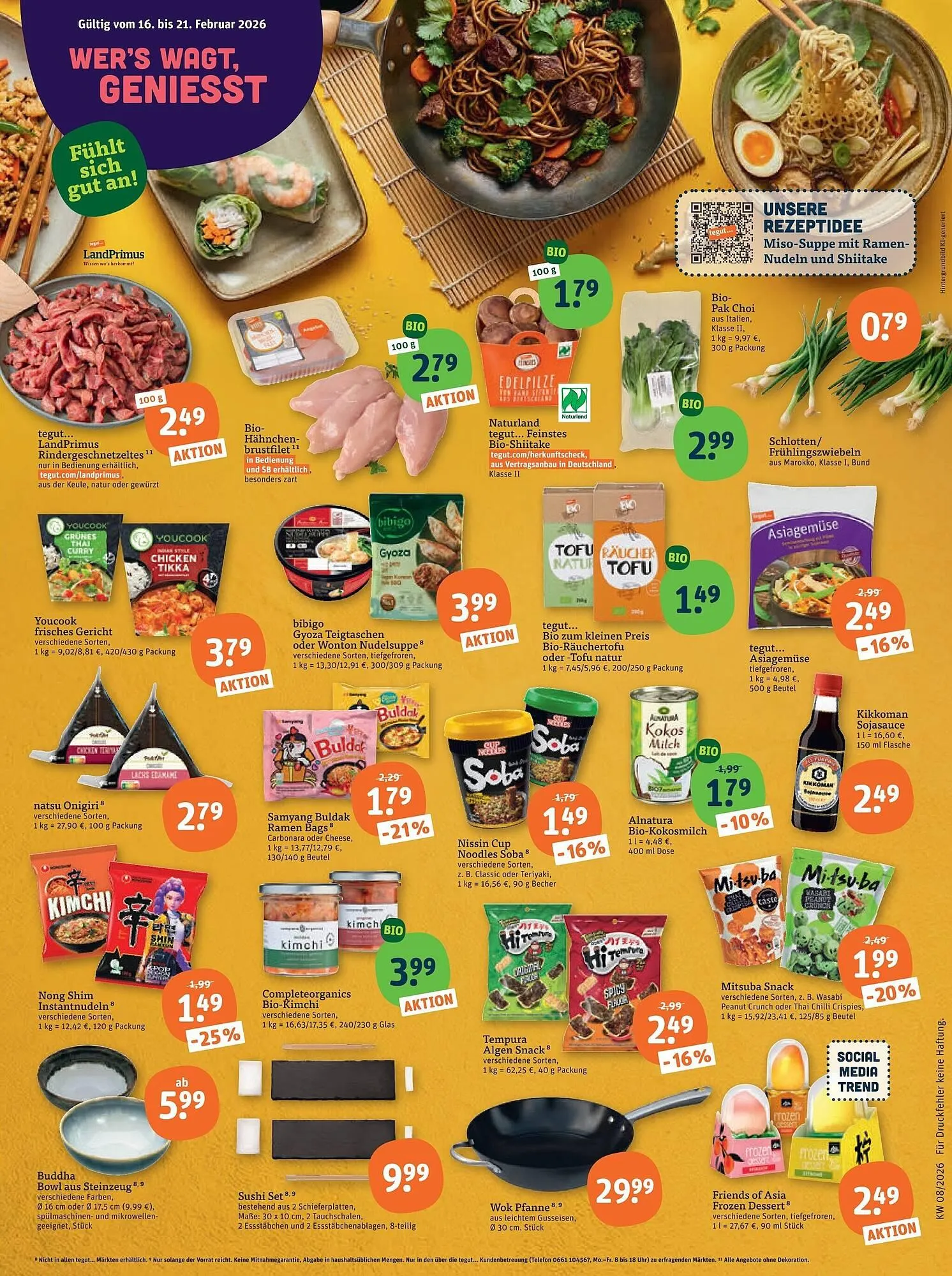 Tegut Prospekt von 16. Februar bis 21. Februar 2026 - Prospekt seite 2