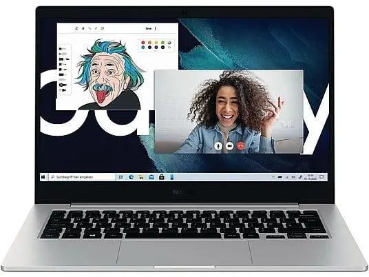SAMSUNG GALAXY BOOK GO LTE QS7C/4GB/128GB SSD SILVER WIN11, Notebook, mit 13,97 Zoll Display, Qualcomm Snapdragon 700 Series,7c Prozessor, 4 GB RAM, 128 GB Interner Speicher, Qualcomm Adreno™ Onboard Graphics, Mystic Silver, Windows 11 Home