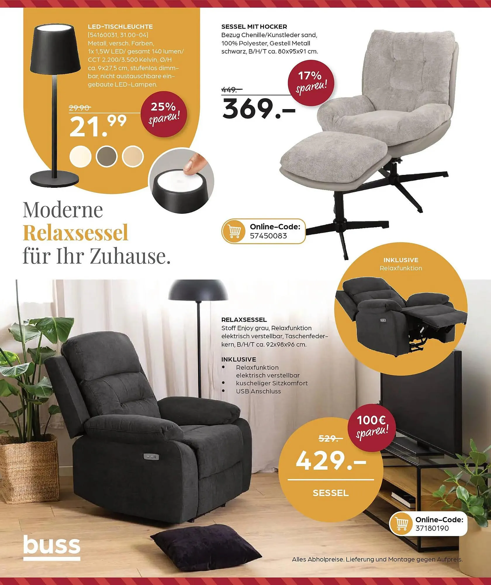 Möbel Buss Prospekt von 16. Januar bis 29. Januar 2026 - Prospekt seite 14