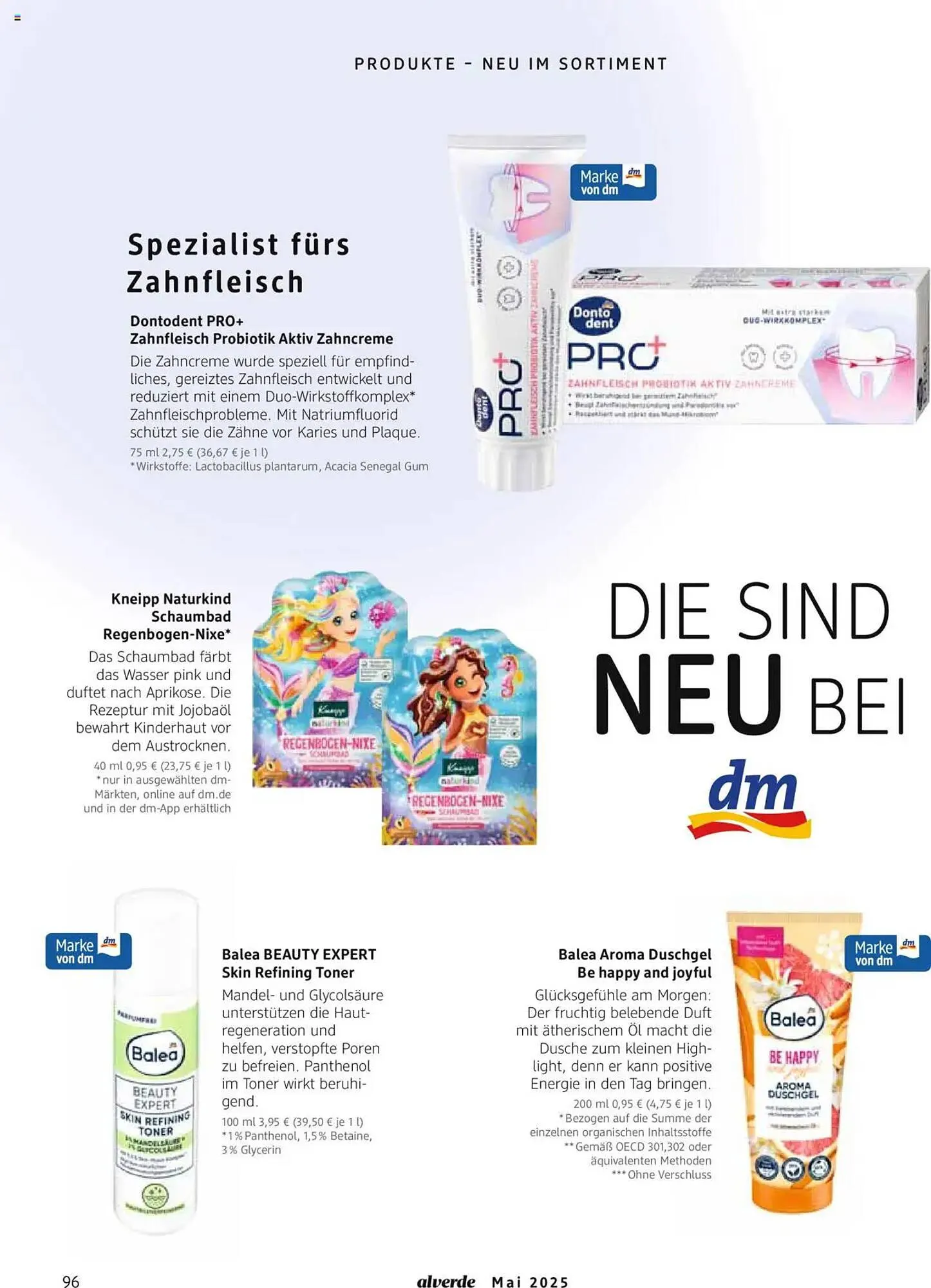 dm drogerie Prospekt von 1. Mai bis 31. Mai 2025 - Prospekt seite 96