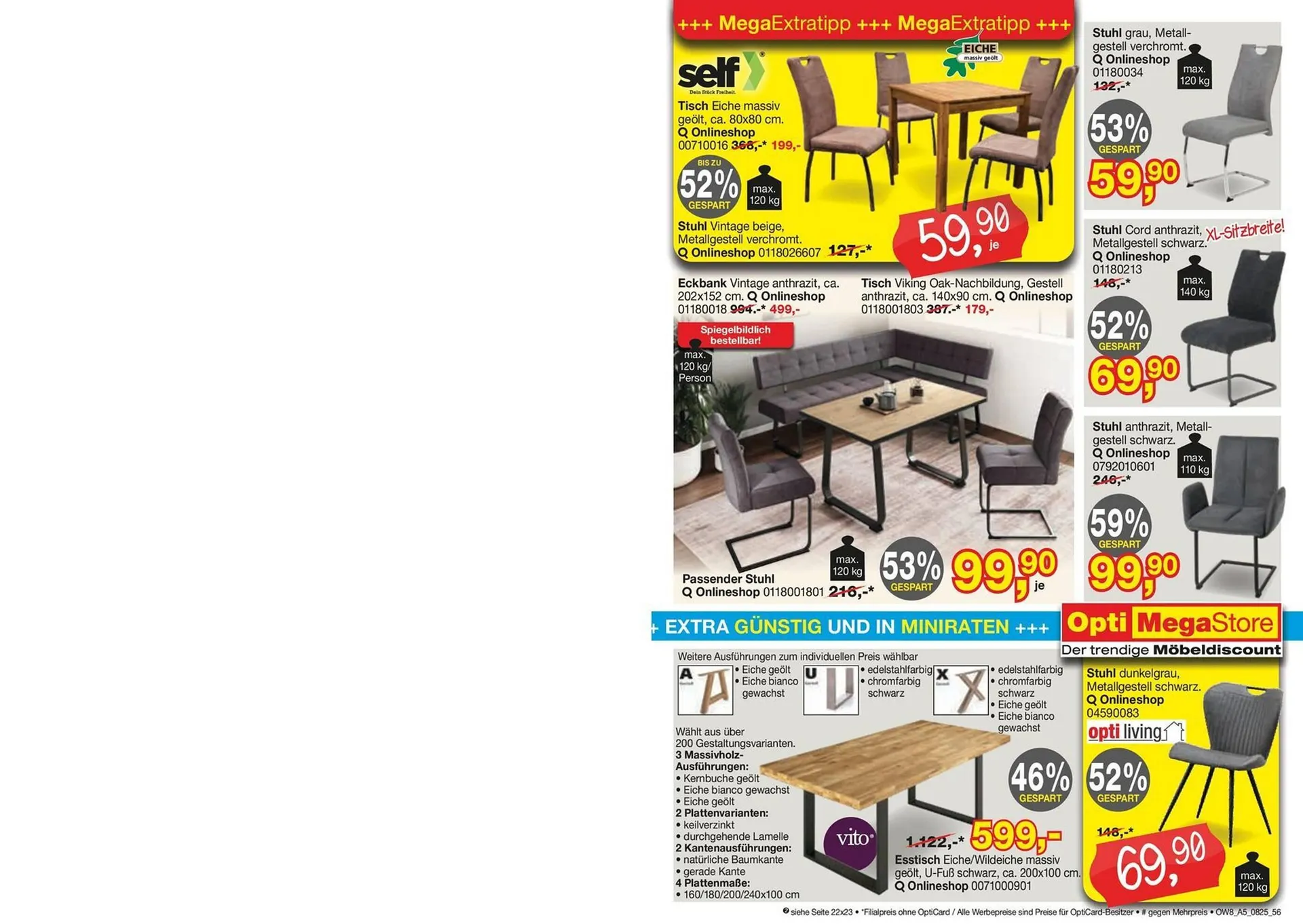 Opti Wohnwelt Prospekt von 25. Juli bis 23. August 2025 - Prospekt seite 56