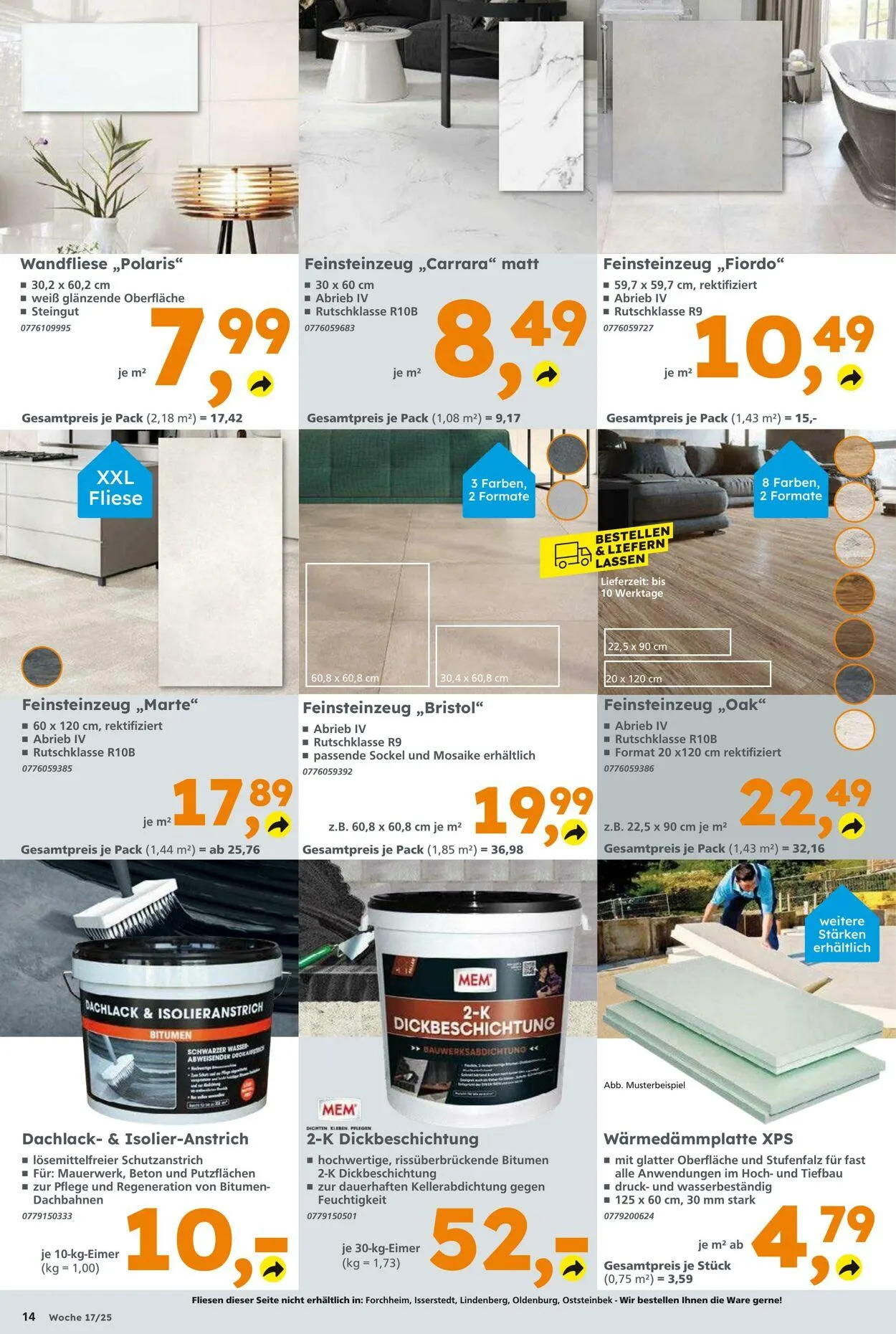 Globus Baumarkt Aktueller Prospekt von 20. April bis 26. April 2025 - Prospekt seite 14