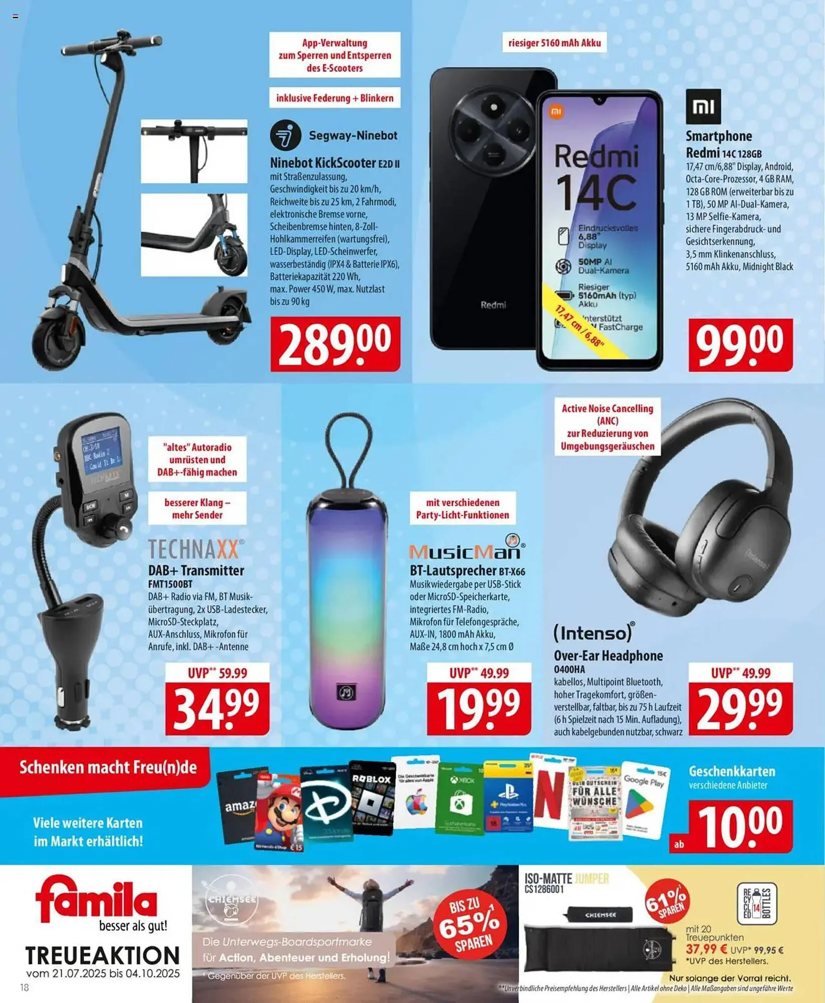 Famila Nord Ost Prospekt von 28. Juli bis 2. August 2025 - Prospekt seite 18