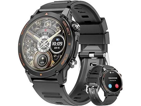 RAYOFI T136 Smartwatch Silikon, 265 mm, Schwarz