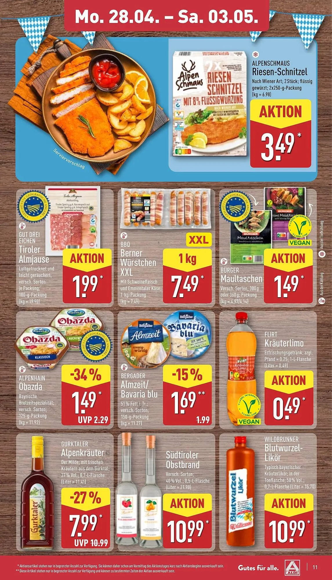 Aldi Nord Prospekt von 28. April bis 3. Mai 2025 - Prospekt seite 11