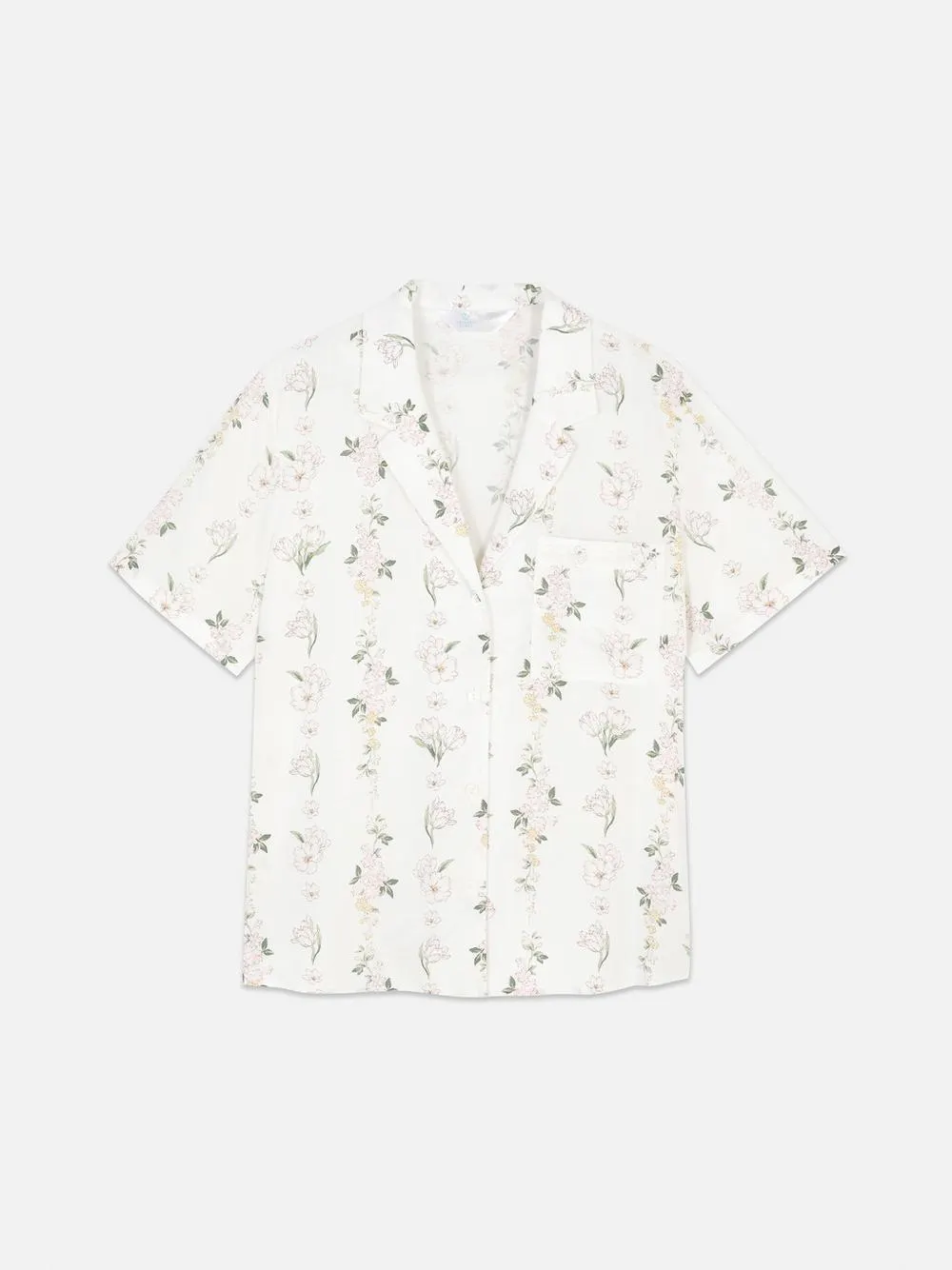 Schlafanzugtop mit Blumenmuster