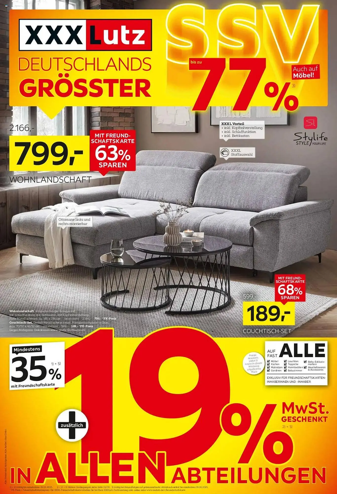 XXXLutz Prospekt von 15. Juni bis 29. Juni 2025 - Prospekt seite 1