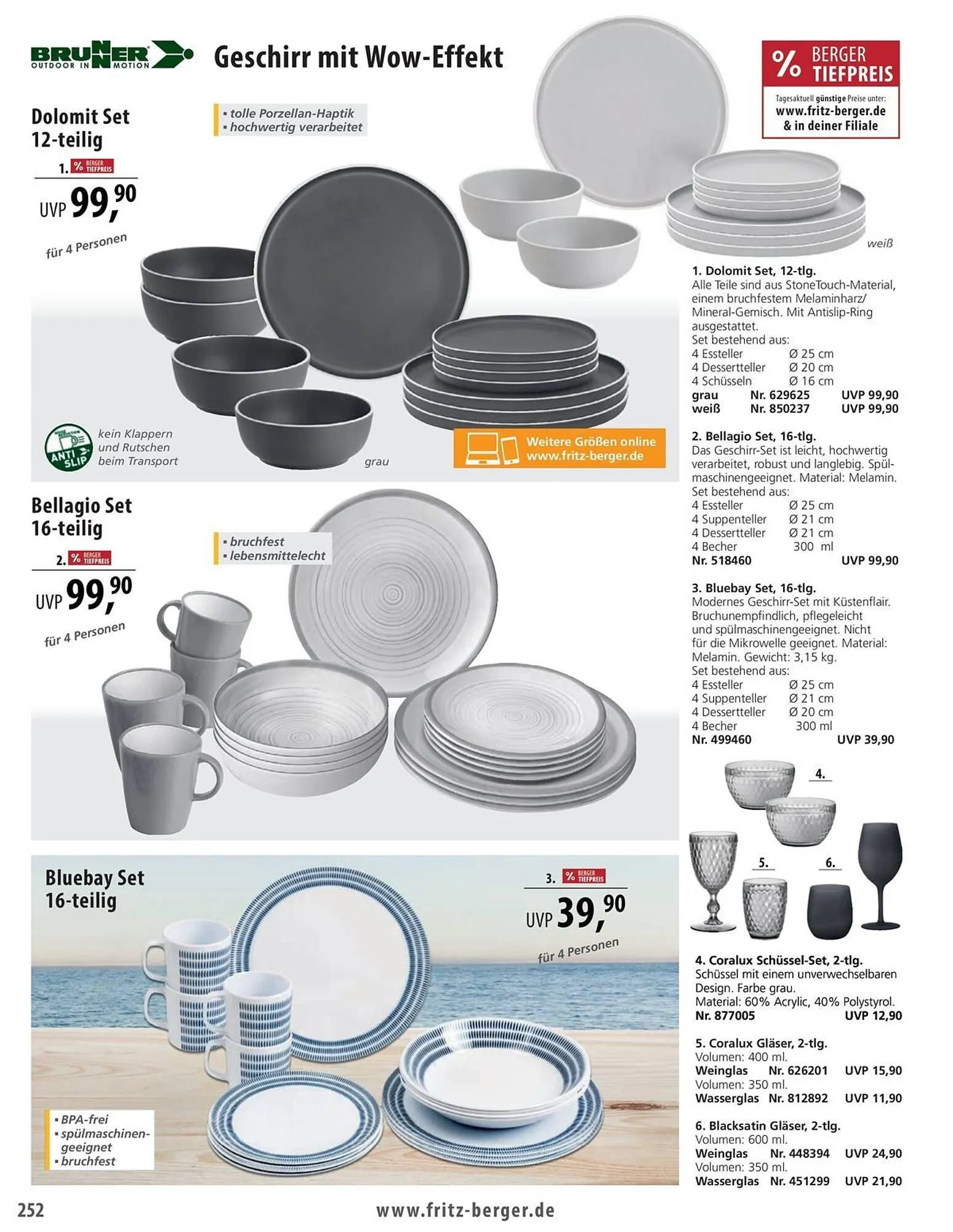 Fritz Berger Prospekt von 27. Mai bis 31. Dezember 2025 - Prospekt seite 252