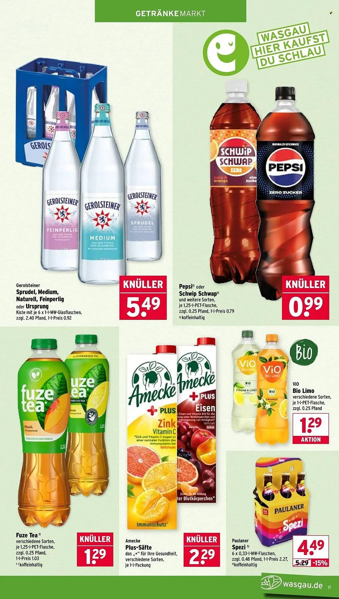 Wasgau Prospekt von 7. April bis 11. April 2026 - Prospekt seite 17