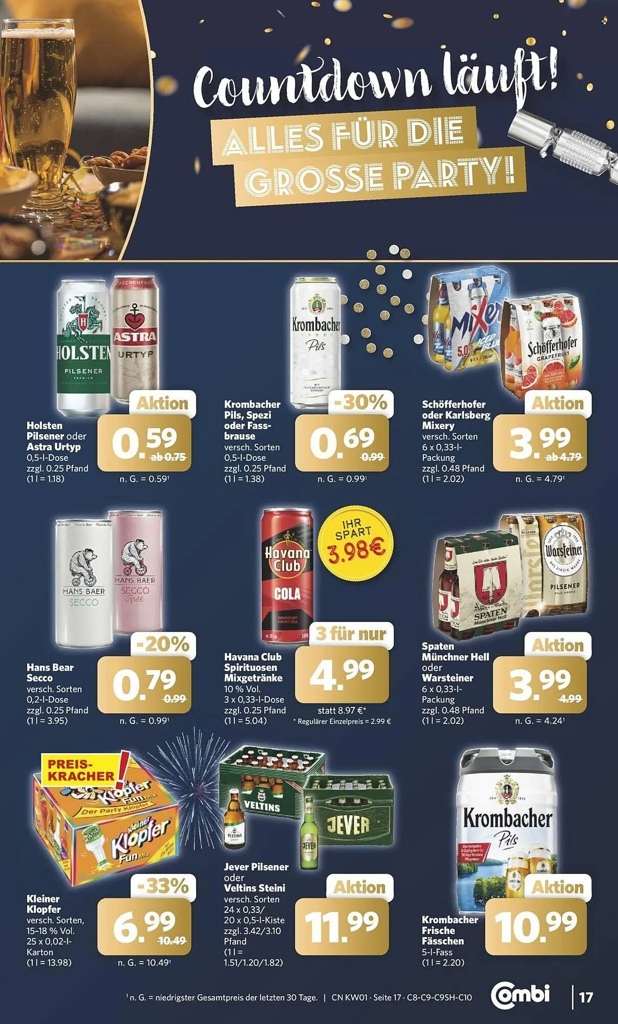 Combi Prospekt von 29. Dezember bis 3. Januar 2026 - Prospekt seite 17