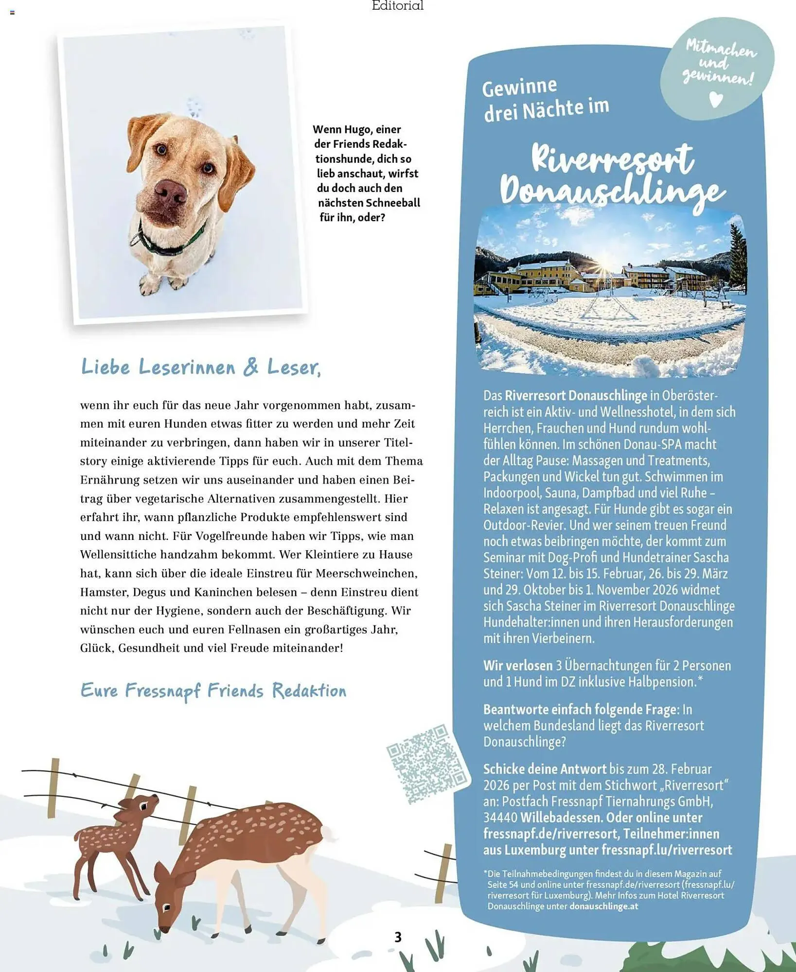 Fressnapf Magazin von 1. Januar bis 28. Februar 2026 - Prospekt seite 3