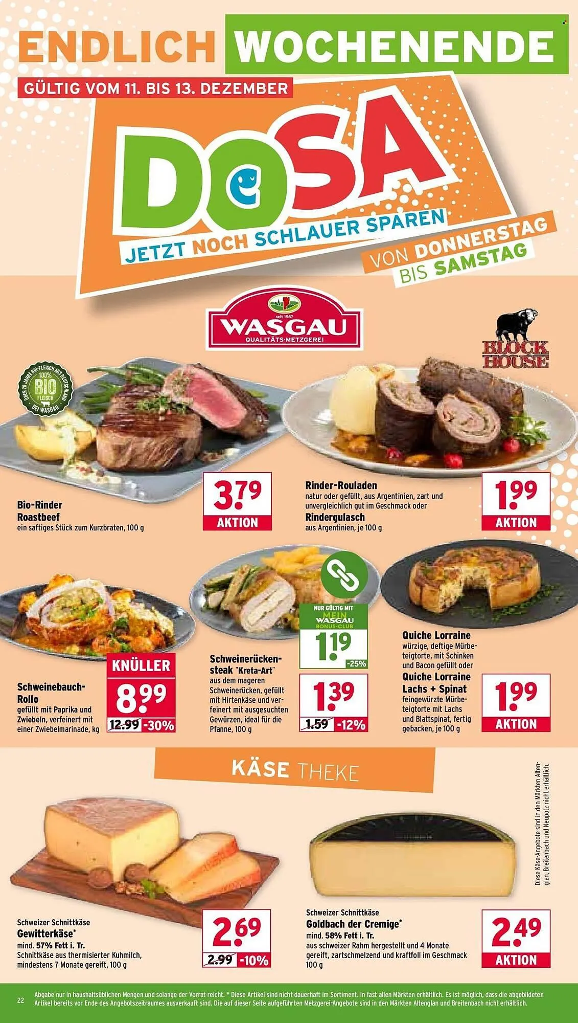 Wasgau Prospekt von 8. Dezember bis 13. Dezember 2025 - Prospekt seite 22