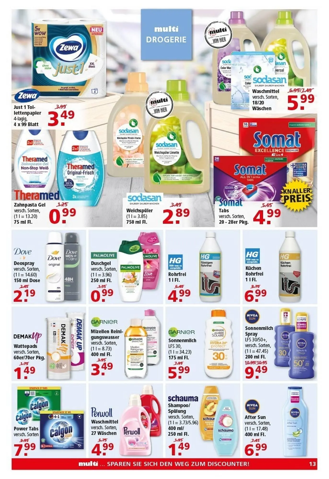 Multi Markt Prospekt von 13. April bis 18. April 2026 - Prospekt seite 13