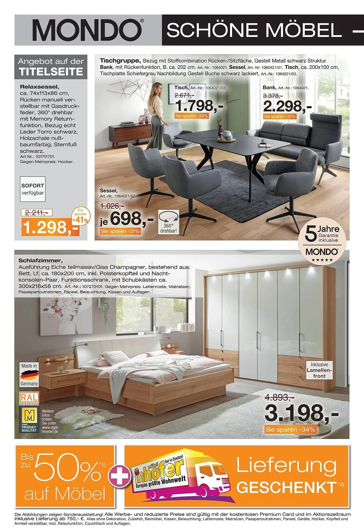 Möbel Inhofer Prospekt von 7. Mai bis 1. Juni 2025 - Prospekt seite 2
