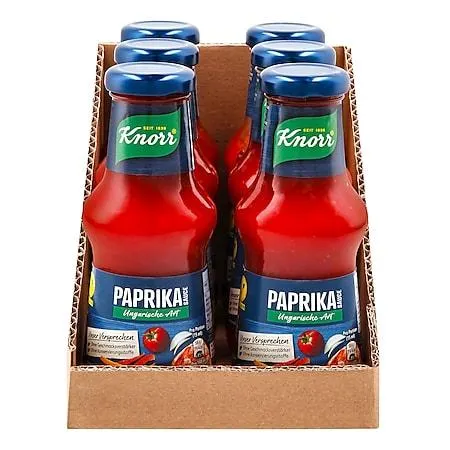 Knorr Paprikasauce ungarische Art 250 ml, 6er Pack
