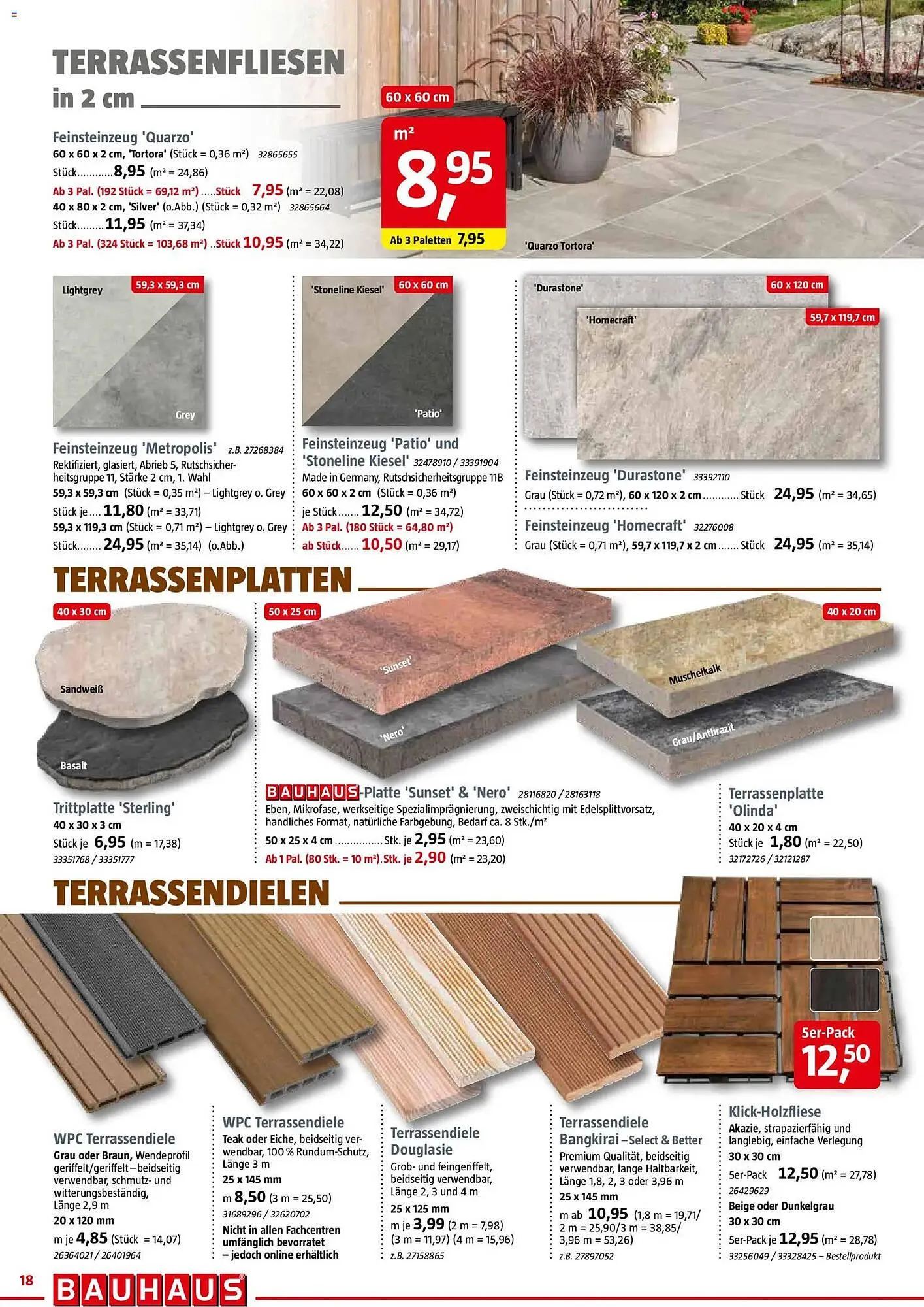 Bauhaus Prospekt von 28. Februar bis 28. März 2026 - Prospekt seite 18