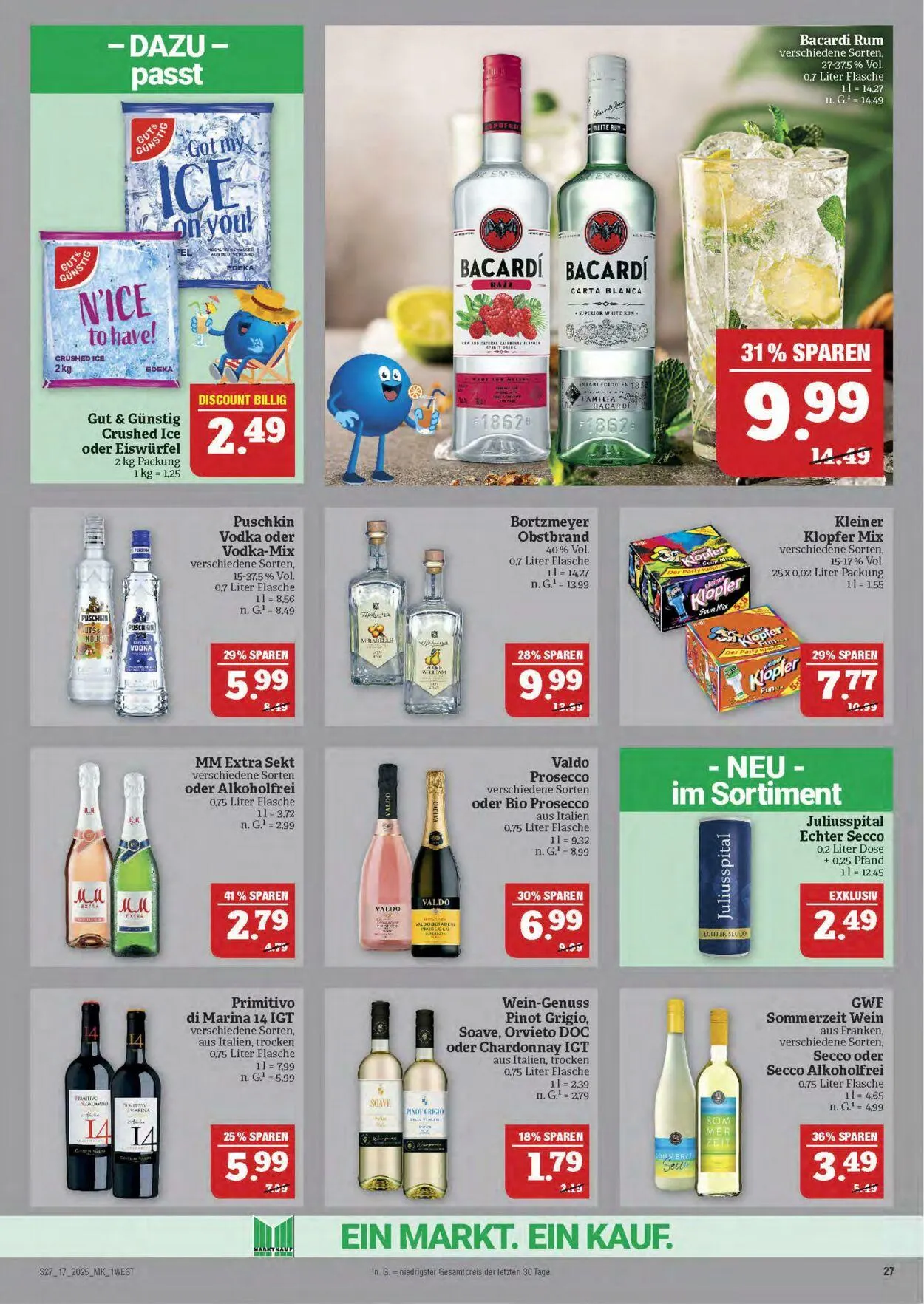 Marktkauf - Nürnberg-Thon Aktueller Prospekt von 22. April bis 26. April 2025 - Prospekt seite 27