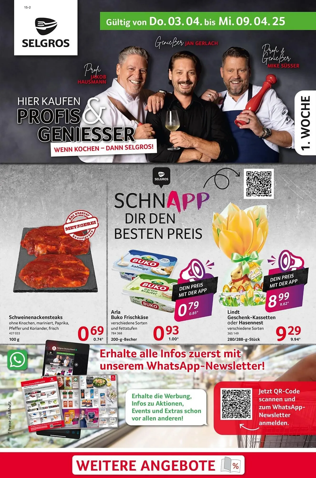 Selgros Prospekt von 3. April bis 10. April 2025 - Prospekt seite 1