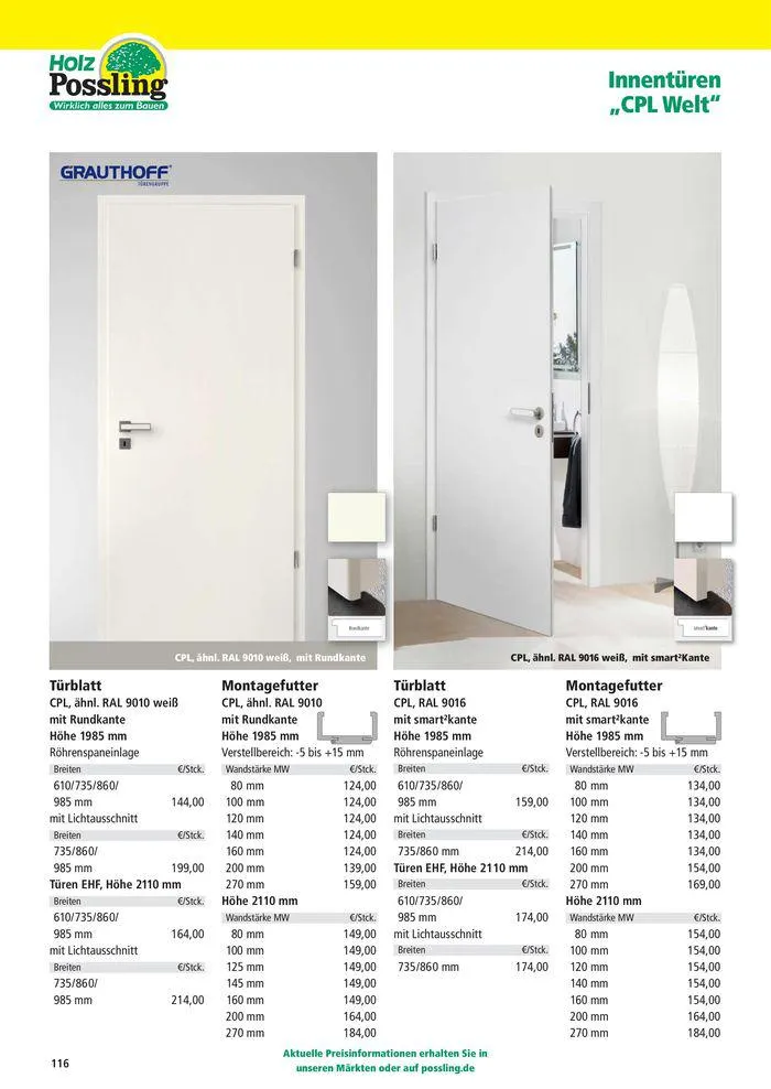 Holz-& Baukatalog 2024/25 von 27. März bis 31. Januar 2025 - Prospekt seite 116