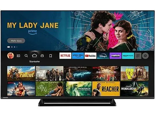 TOSHIBA 55UF3F63DAZ Fire TV (Flat, 55 Zoll / 139 cm, UHD 4K, SMART TV)