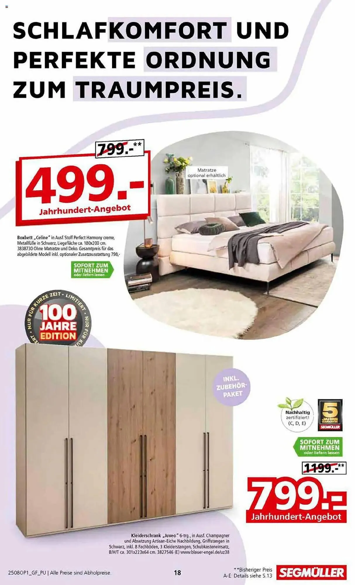 Segmüller Prospekt von 28. Juli bis 2. November 2025 - Prospekt seite 18