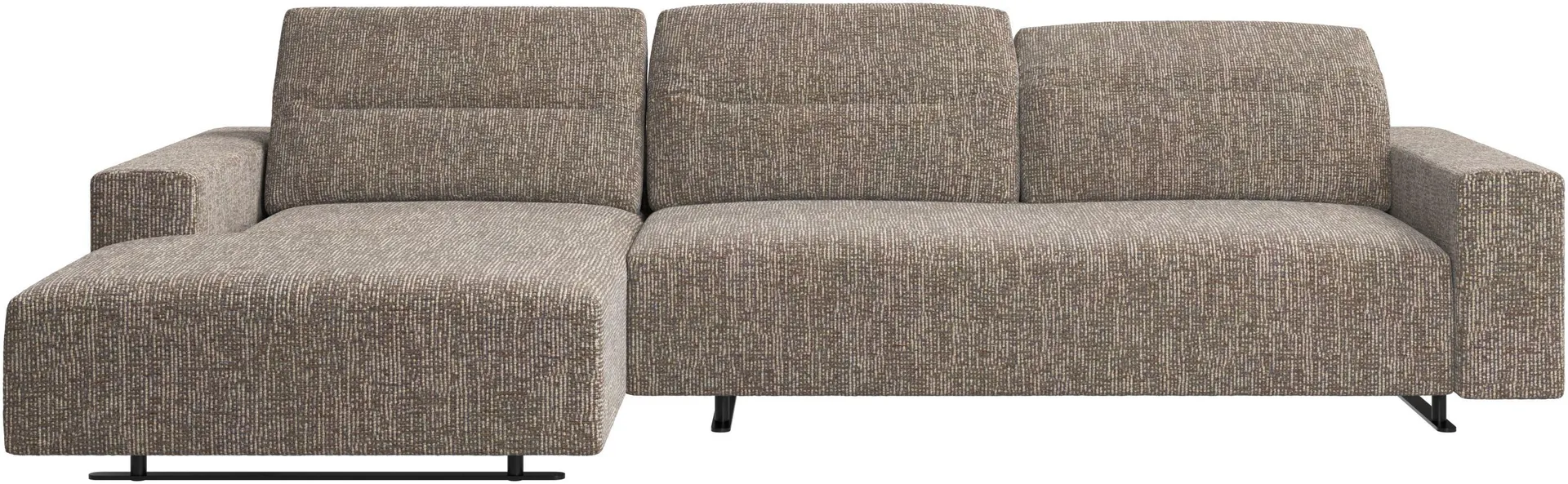 Hampton Sofa mit verstellbarem Rückenpolster und Ruhemodul links