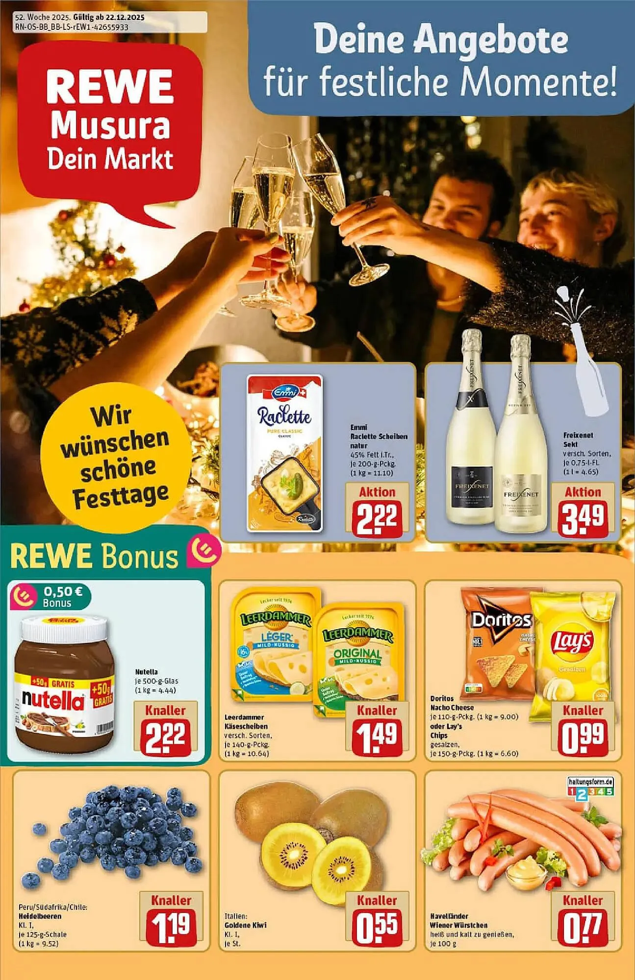 REWE Prospekt von 21. Dezember bis 28. Dezember 2025 - Prospekt seite 1