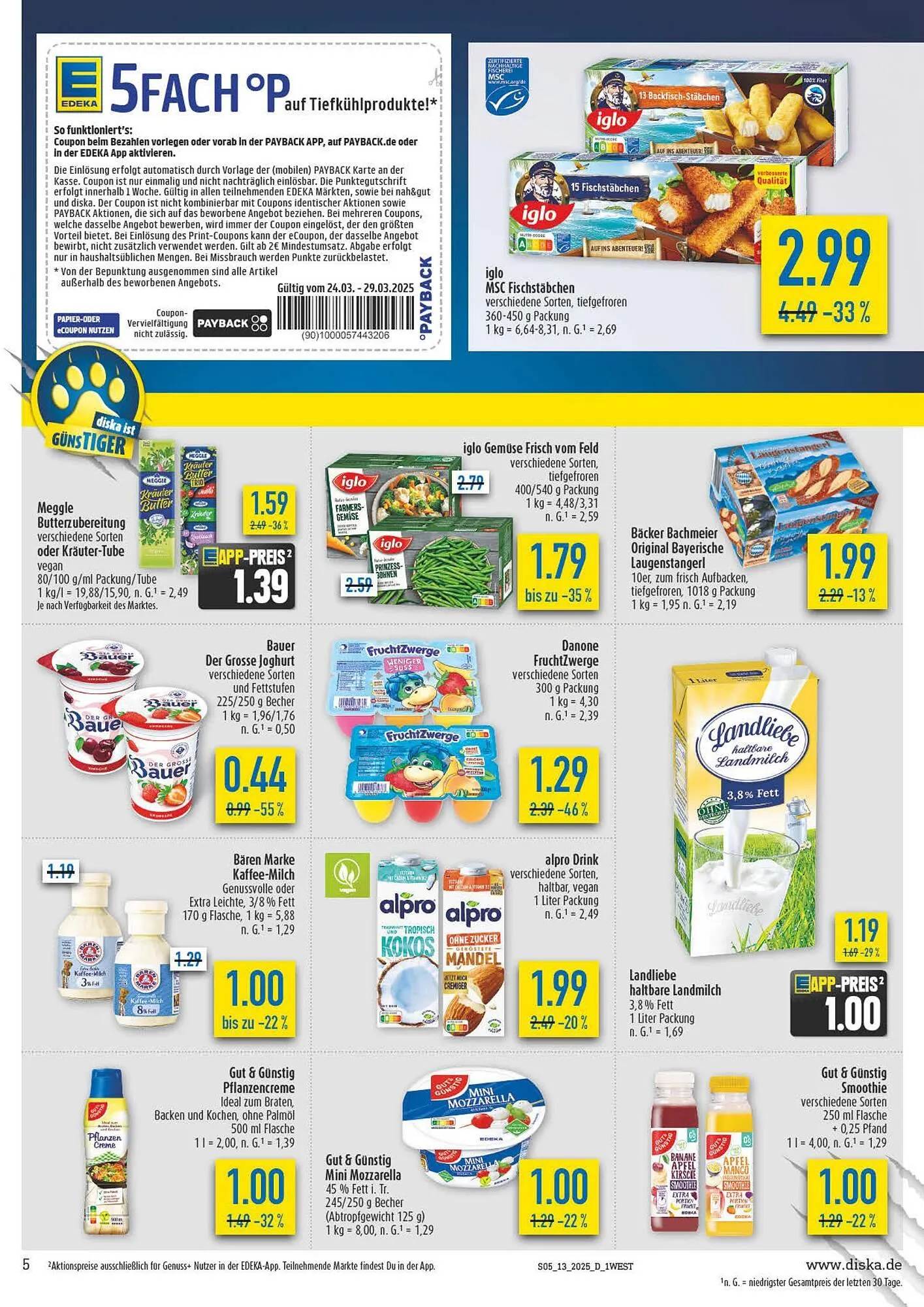 diska Prospekt von 24. März bis 29. März 2025 - Prospekt seite 5