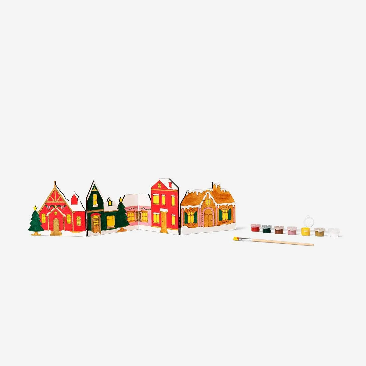 DIY Christmas houses facade