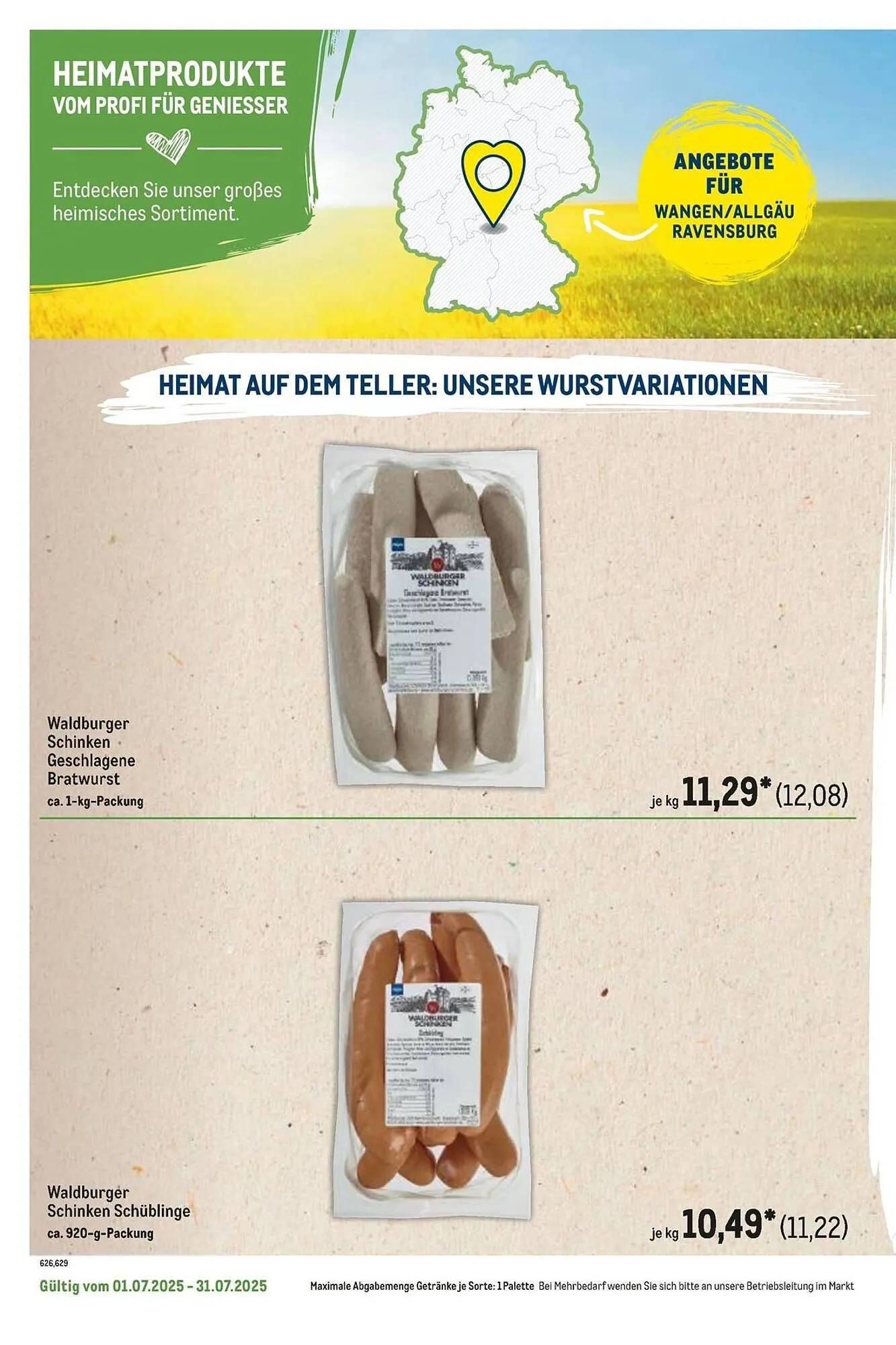 METRO Prospekt von 1. Juli bis 31. Juli 2025 - Prospekt seite 104