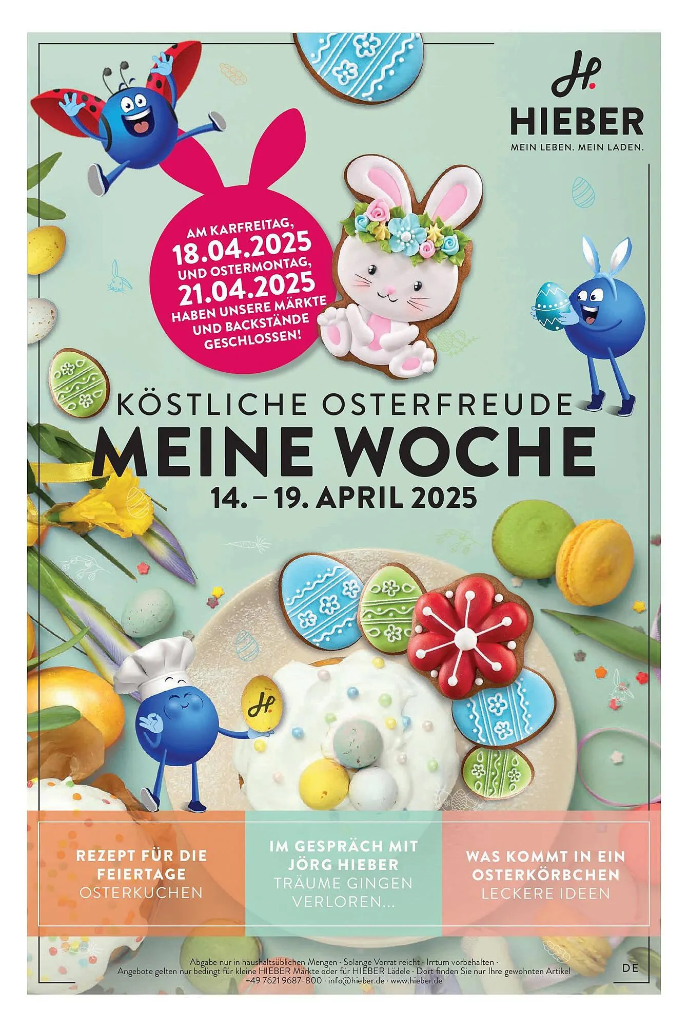 Hieber's Frische Center Prospekt von 13. April bis 19. April 2025 - Prospekt seite 1