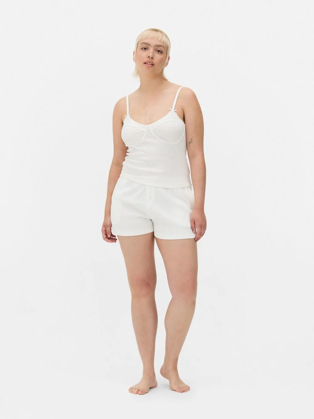 Pointelle-Trägertop aus Baumwolle