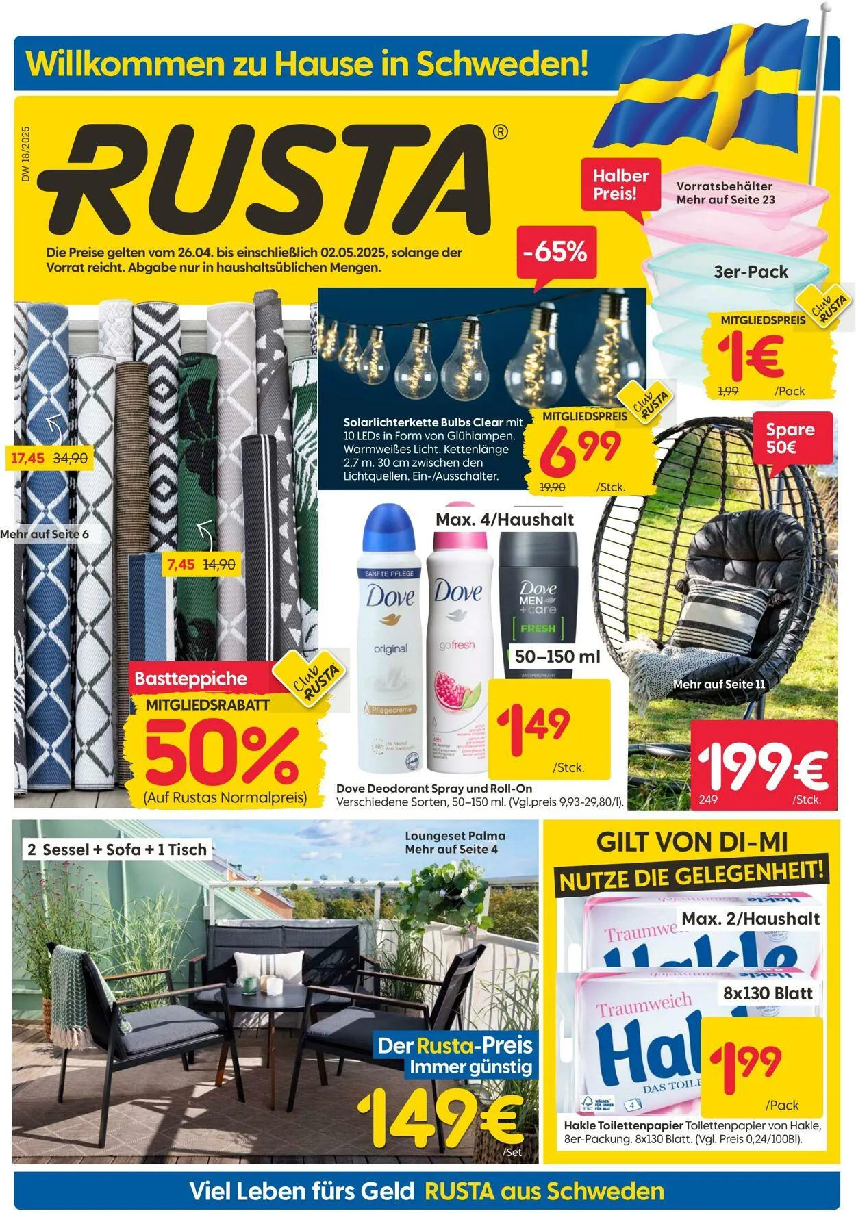 Rusta Aktueller Prospekt von 8. Mai bis 22. Mai 2025 - Prospekt seite 1
