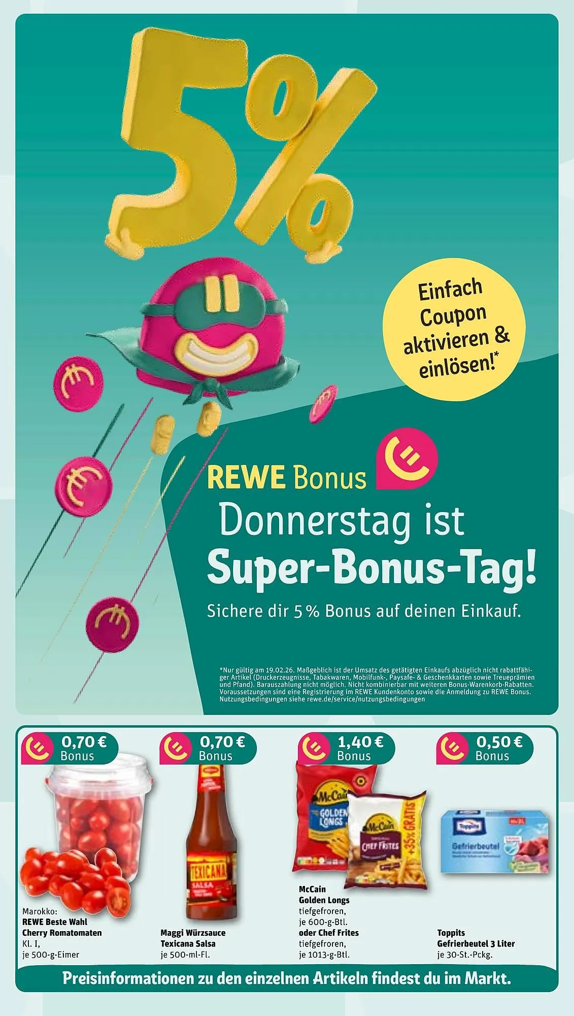 REWE Prospekt von 16. Februar bis 22. Februar 2026 - Prospekt seite 3