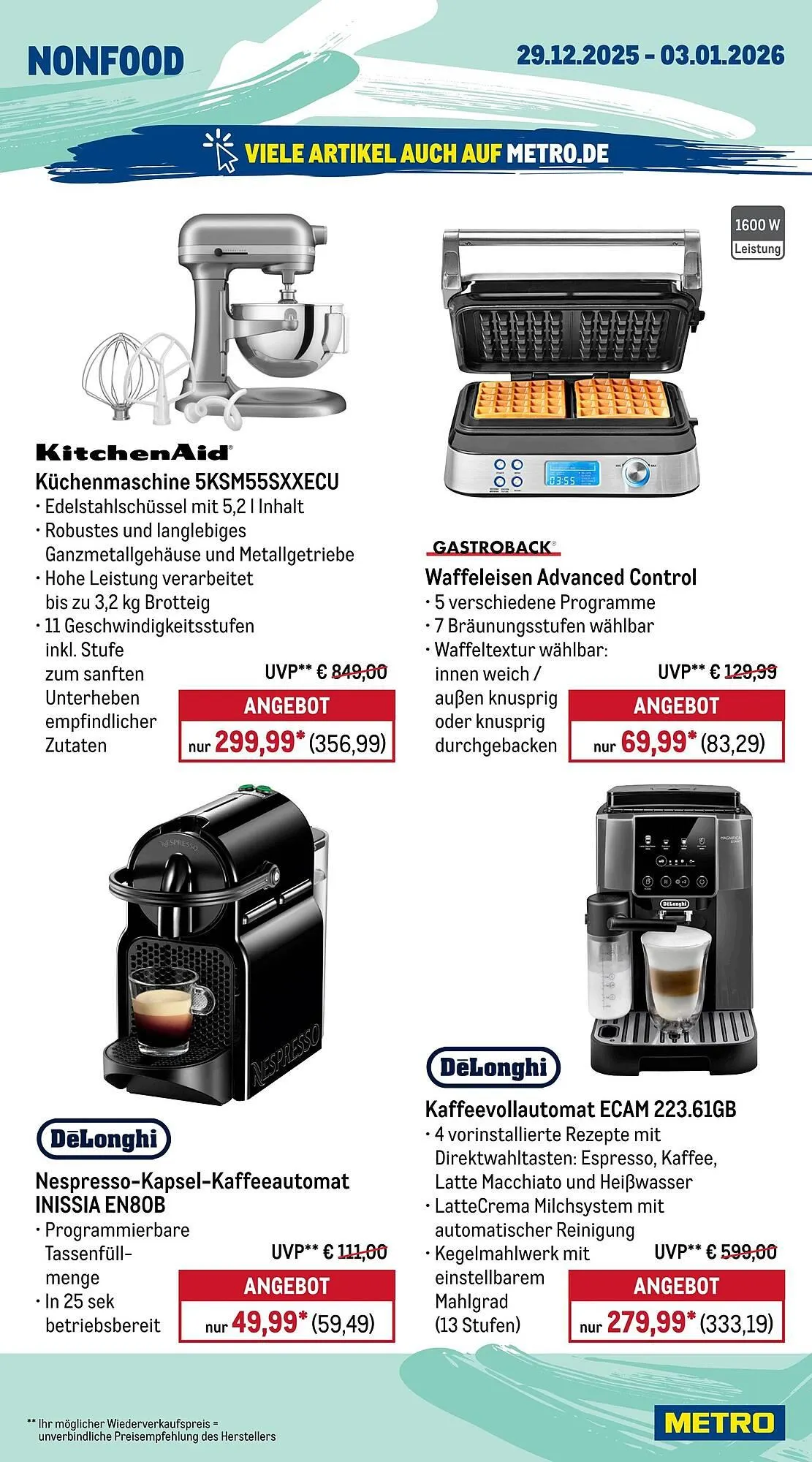 METRO Prospekt von 29. Dezember bis 4. Januar 2026 - Prospekt seite 20