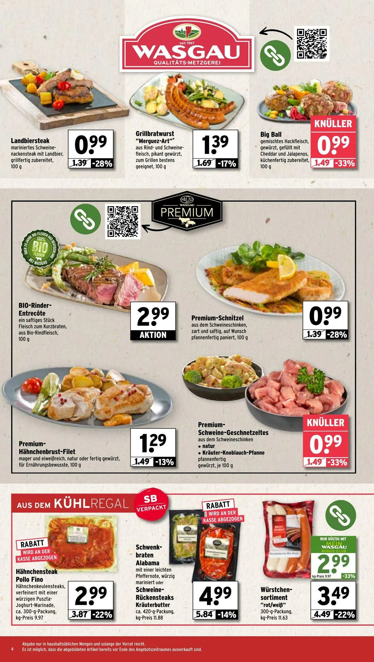 WASGAU Aktueller Prospekt von 27. Juli bis 10. August 2025 - Prospekt seite 4