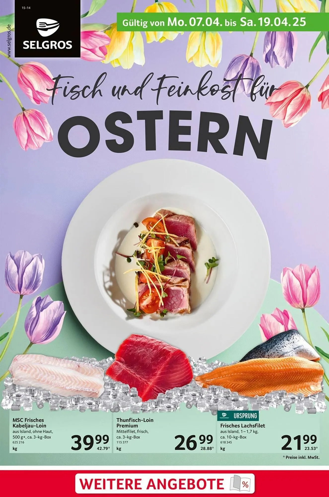 Selgros Prospekt von 7. April bis 19. April 2025 - Prospekt seite 1