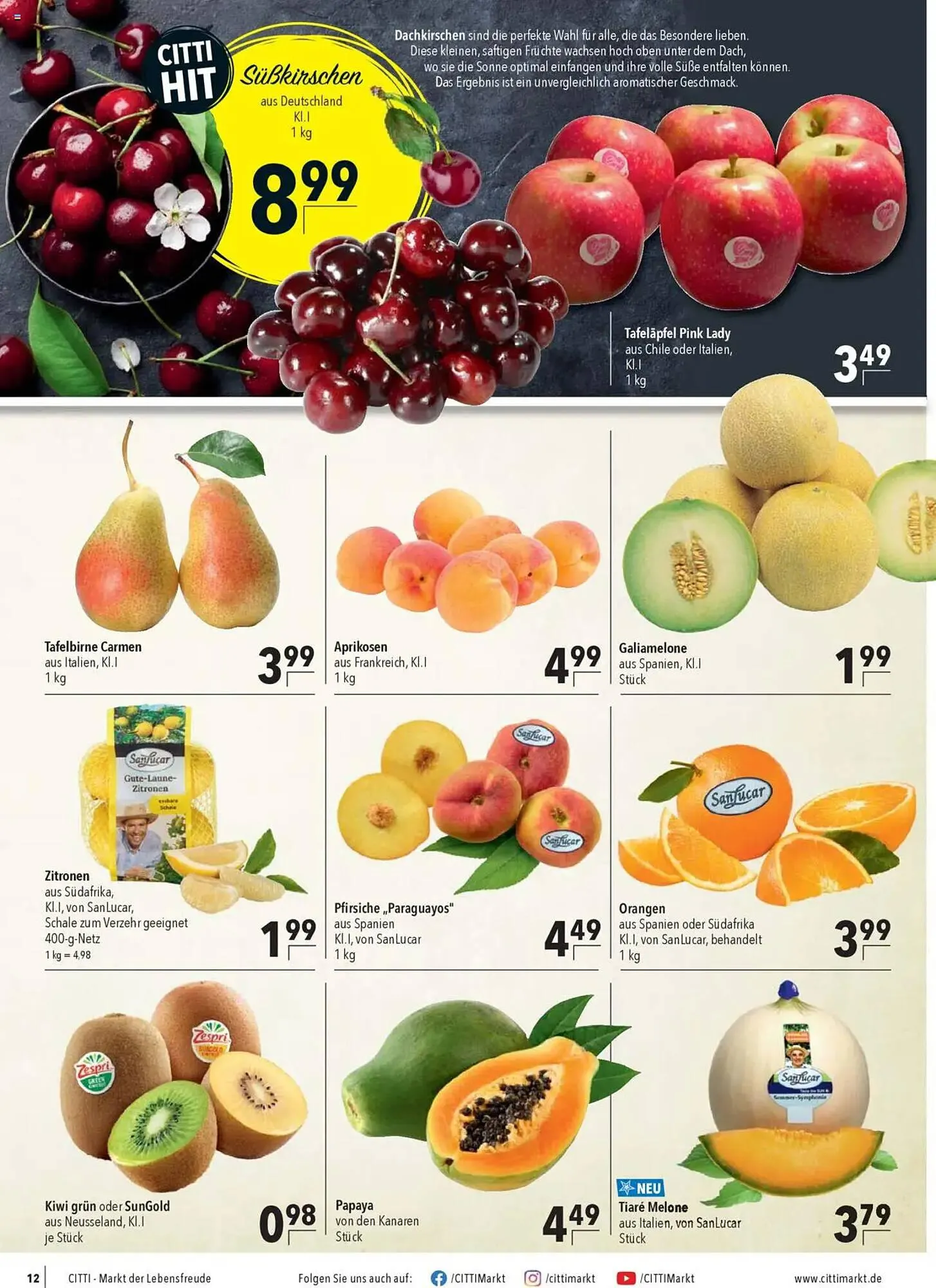 CITTI Markt Prospekt von 30. Juli bis 5. August 2025 - Prospekt seite 12