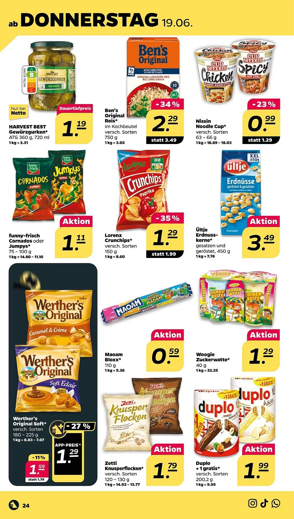 NETTO Prospekt von 16. Juni bis 21. Juni 2025 - Prospekt seite 24