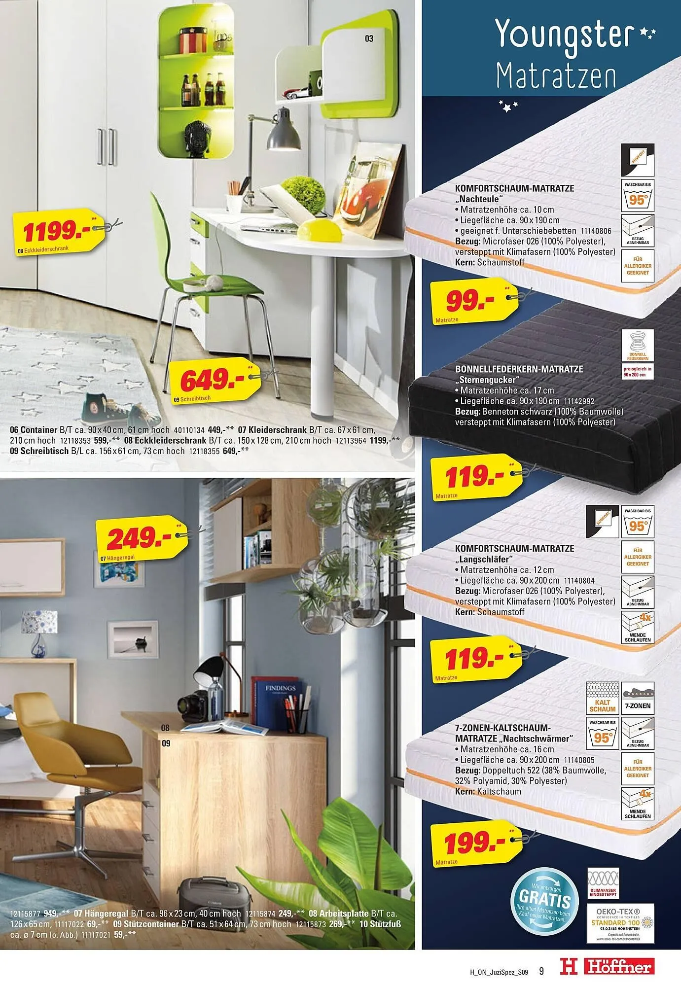 Höffner Prospekt von 16. Juli bis 29. Juli 2025 - Prospekt seite 9