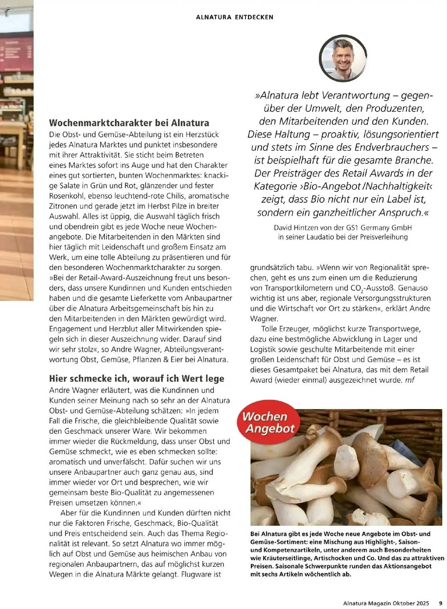 Alnatura Prospekt von 1. Oktober bis 31. Oktober 2025 - Prospekt seite 9