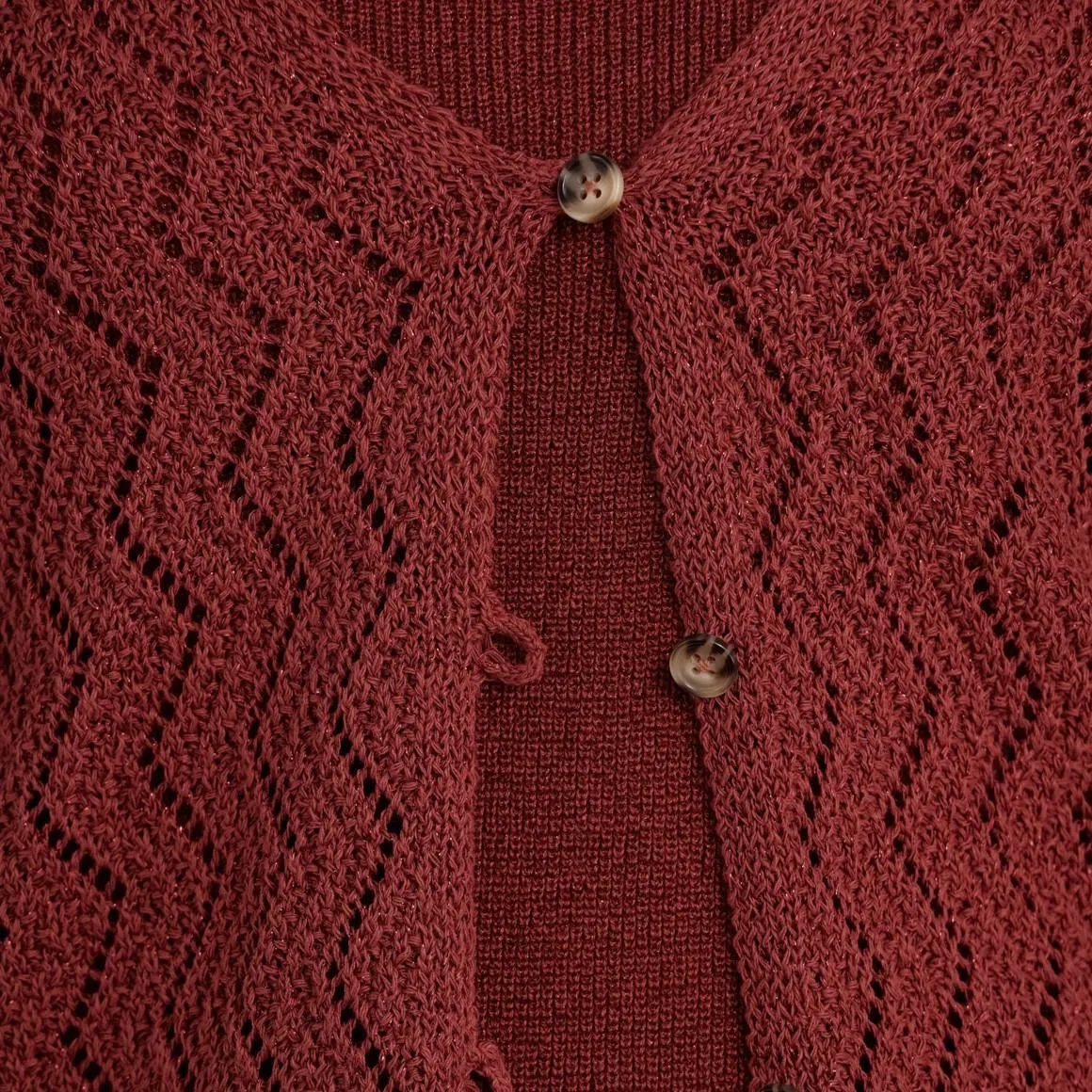 Damen Strickjacke mit Effektgarn