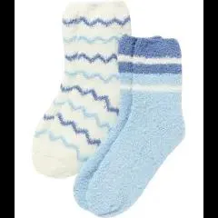 Flauschsocken 2er-Pack, Identic Basic, verschiedene Designs