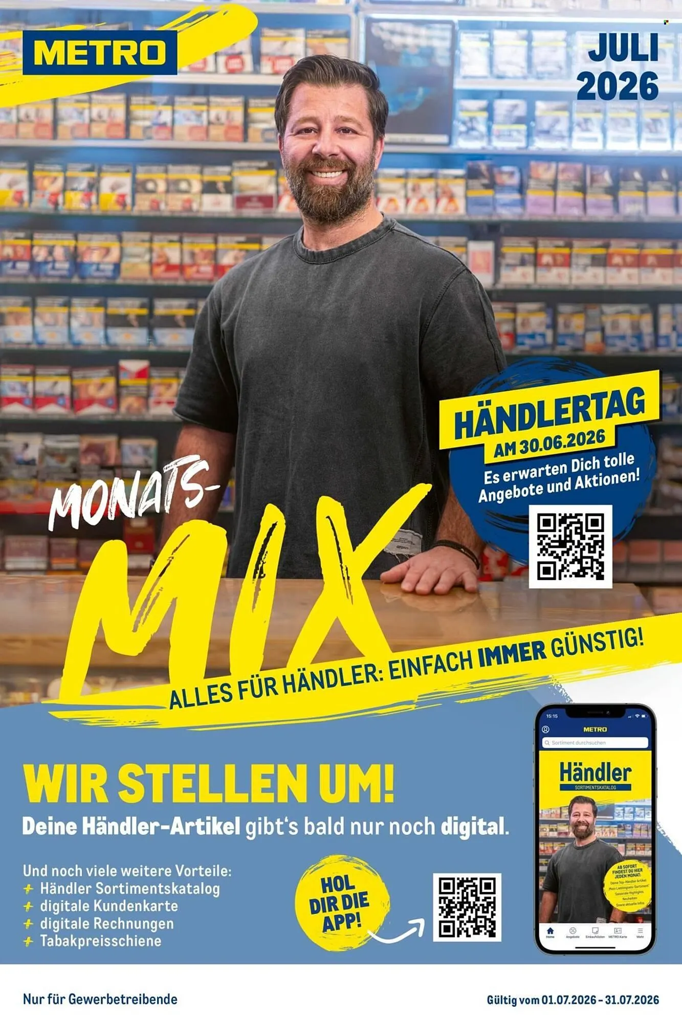METRO Prospekt von 1. Juli bis 31. Juli 2026 - Prospekt seite 1