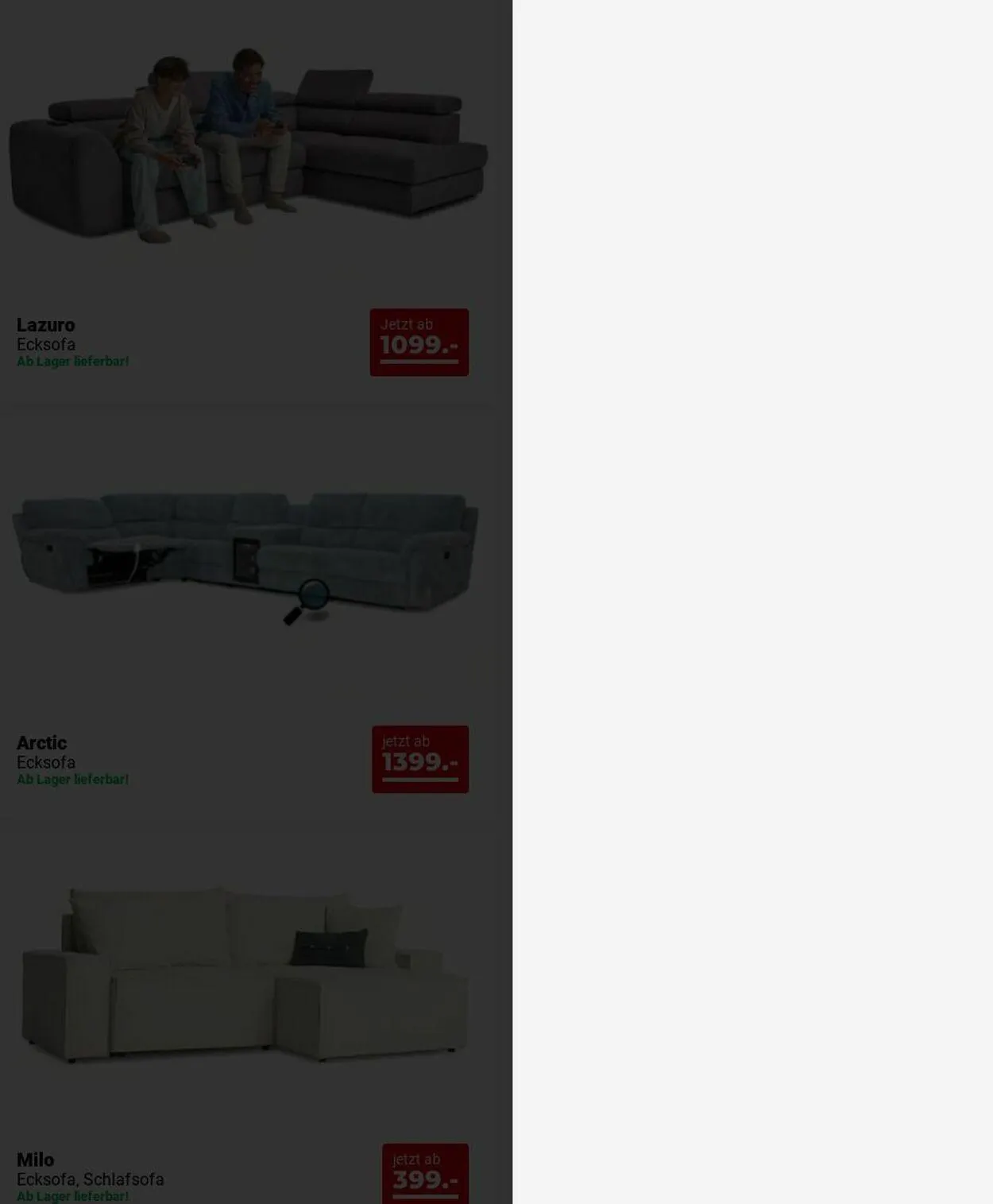 Seats and Sofas von 1. Dezember bis 10. Dezember 2025 - Prospekt seite 3