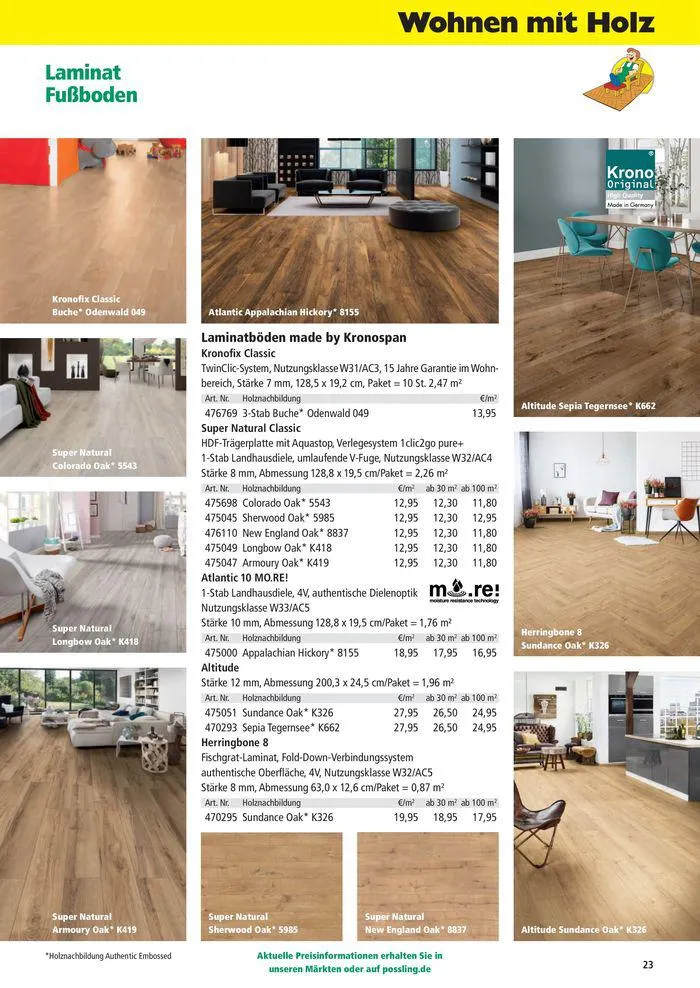 Holz-& Baukatalog 2024/25 von 27. März bis 31. Januar 2025 - Prospekt seite 23