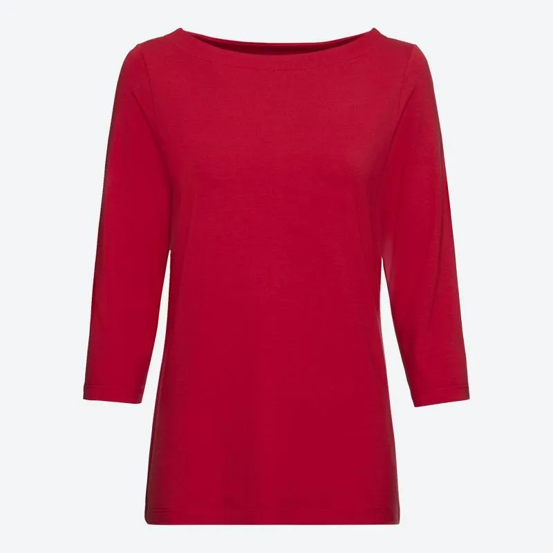 Damen-Shirt mit U-Boot-Ausschnitt in verschiedenen Farben